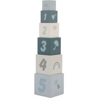 Label Label Stacking Blocks Numbers Würfel aus Holz Blue 1 St.