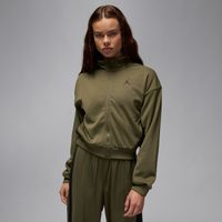 Jordan Wmns Knit Jacket Legend Green - Dámske - Bunda Jordan - Zelené - FV7104-222 - Veľkosť: S