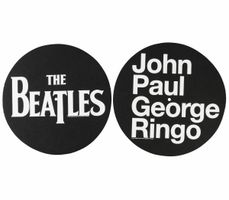 RAZAMATAZ - 2er Set Pads für Schallplattenteller  -THE BEATLES - JOHN PAUL GEORGE RINGO