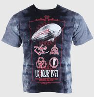 metalik majica muško Led Zeppelin - UK Tour 1971 - LIQUID BLUE - 11810 M