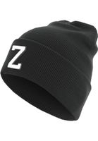 Knitted hat with letter cuff Z