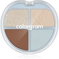 Colorgram Tintin Dory Eyeshadow Palette палетка тіней та хайлайтерів відтінок 02 Chestnut Dory 4 гр