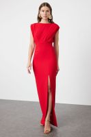 Trendyol Red Woven Elegant Evening & Graduation Dress