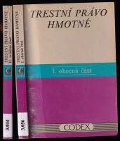 Trestní právo hmotné - Oto Novotný (1992, Codex)