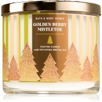 Bath & Body Works Golden Berry Mistletoe ароматна свещ 411 гр.