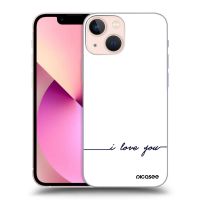 Silikónový čierny obal pre Apple iPhone 13 mini - Milujem ťa