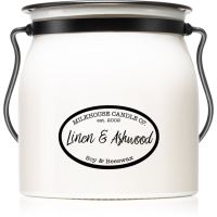 Milkhouse Candle Co. Creamery Linen & Ashwood αρωματικό κερί Butter Jar 454 γρ