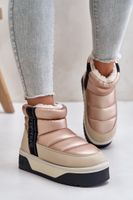 Low snow boots on a thick sole D.Franklin Beige