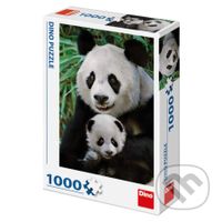 Pandí rodina - puzzle z kategorie Zvířata