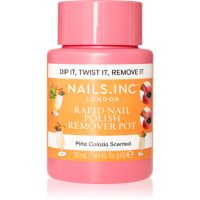Nails Inc. Rapid Nail Polish Remover Pot Pina Colada Scented zmywacz do paznokci 50 ml