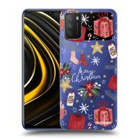 Silikónový prehľadný obal pre Xiaomi Poco M3 - Christmas