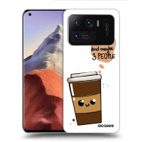 Silikónový prehľadný obal pre Xiaomi Mi 11 Ultra - Cute coffee
