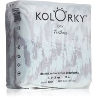 Kolorky Day Feathers одноразові ЕКО-підгузки розмір L 8-13 Kg 19 кс