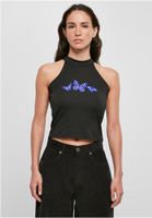 Short Top Butterfly Turtleneck Black