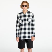 Koszula Urban Classics Long Oversized Checked Shirt Black/ White XL