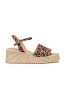 Geox espadrilky na platforme po celej dĺžke dámske kožené D ALEMERIA