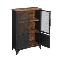 Boxxx KOMODA, hnedá, čierna, 70/100/33 cm