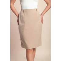 Plus Size Midirock, Beige