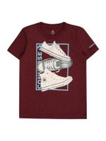 CONVERSE Majica '3 SHOE'  azur / tamno crvena / crna / bijela