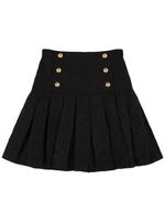 Pleated Tweed Skirt