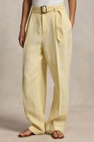 Polo Ralph Lauren nohavice wide leg dámske ľanové