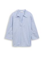 TOM TAILOR Bluza  golublje plava / bijela