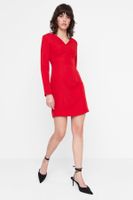 Trendyol Red V-nyakú miniruha
