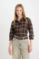 DEFACTO Cool Oversize Plaid Flannel Long Sleeve Lumberjack Jacket Shirt