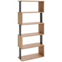 Xora REGÁL, antracitová, dub artisan, 70/161/30 cm