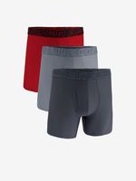 Under Armour M UA Perf Tech Mesh 6in Boxershorts 3 Stück Grau