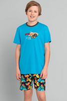 Chlapecké pyžamo Italian Fashion Komiks - bavlna Tyrkysová 4 roky