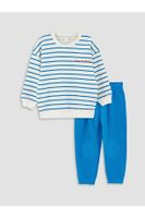 LC Waikiki Crew Neck Baby Boy Sweatshirt and Tracksuit Bottom 2-pack