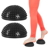 Balanční a masážní podložka na chodidla inSPORTline Uossia černá