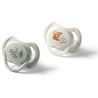 BabyOno Take Care Symmetrical Silicone Soothers пустушка Day & Night 6-18m+ 2 кс