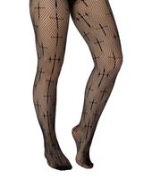 Strumpfhose PAMELA MANN - Latin Cross - schwarz 36-42