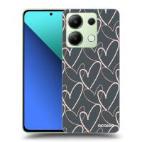 Silikónový prehľadný obal pre Xiaomi Redmi Note 13 5G - Veľa lásky
