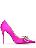 110mm Double Bow Satin Pumps