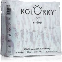 Kolorky Day Feathers одноразові ЕКО-підгузки розмір М 5-8 Kg 21 кс