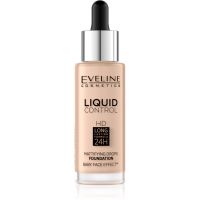 Eveline Cosmetics Liquid Control tekutý make-up s pipetou odtieň 030 Sand Beige 32 ml