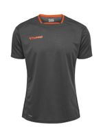 Hummel Tehnička sportska majica 'Authentic'  tamo siva / ciglasto crvena