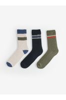 LC Waikiki 3-Pack Men's Color Block Socks