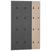 MID.YOU VEŠIAKOVÝ PANEL, čierna, farba duba, 73,5/109/2,6 cm