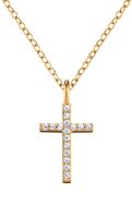 Engelsrufer Pozlacený náhrdelník Křížek ERN-LILCROS-ZIG (řetízek, přívěsek)