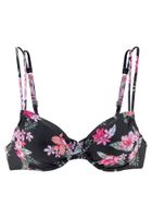 LASCANA Bikini gornji dio  maslinasta / roza / pastelno roza / crna