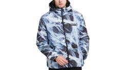 Caterpillar Allover Print Outdoor Jacket Blue