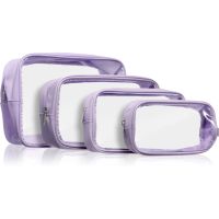 Notino Travel Collection Clear Organizer Set дорожній набір Purple 4 кс