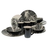 Creatable KOMBINOVANÝ SERVIS TROPICANA BLACK 16-dielne