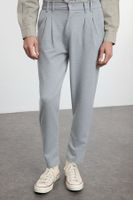 Trendyol Gray Carrot Cut Knitted Comfortable Flexible Trousers