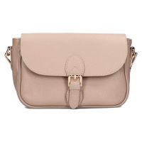 Női bőr crossbody kézitáska Italia Melanis - bézs
