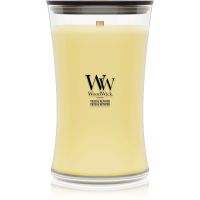 Woodwick Yuzu & Vetiver lumânare parfumată cu fitil din lemn 610 g